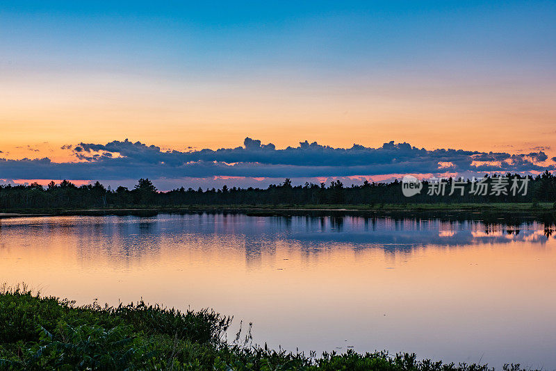 Muskoka Torrance Barrens暗天保护区和高地池塘，Gravenhurst，加拿大